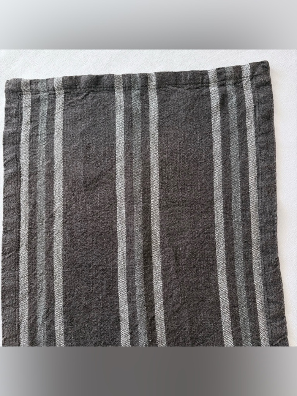 Organic Linen Table Runner Rustic Neutral French Country‎ - Picture 4 of 6